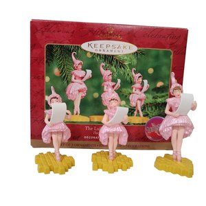 vintage NWT Hallmark Wizard of Oz Lullaby League 3 Ballerinas Ornaments 1999